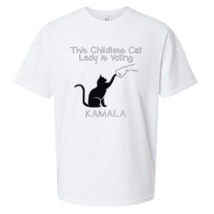 This Childless Cat Lady Is Voting Kamala Sueded Cloud Jersey T-Shirt