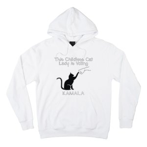 This Childless Cat Lady Is Voting Kamala Hoodie