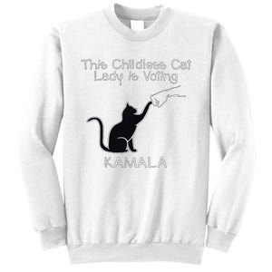 This Childless Cat Lady Is Voting Kamala Sweatshirt