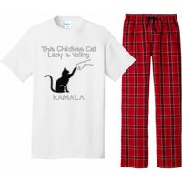 This Childless Cat Lady Is Voting Kamala Pajama Set