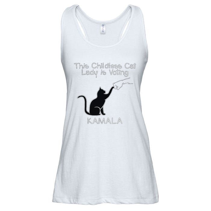 This Childless Cat Lady Is Voting Kamala Ladies Essential Flowy Tank