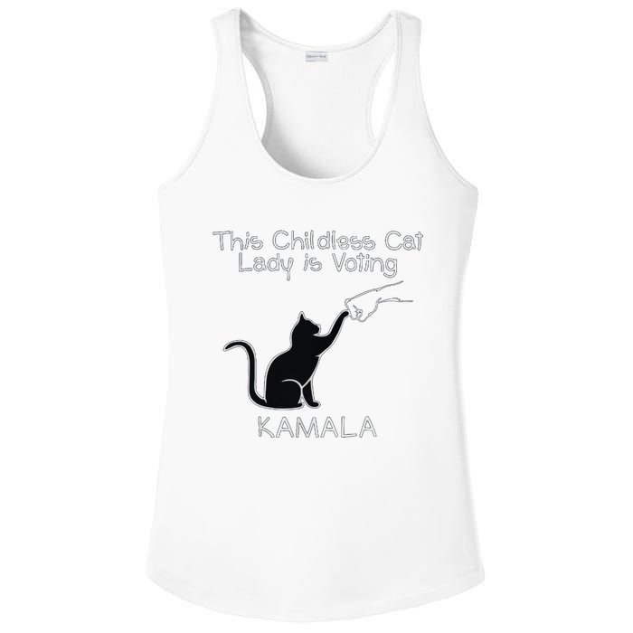 This Childless Cat Lady Is Voting Kamala Ladies PosiCharge Competitor Racerback Tank