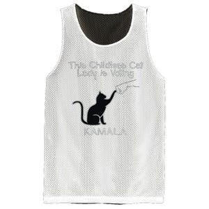 This Childless Cat Lady Is Voting Kamala Mesh Reversible Basketball Jersey Tank