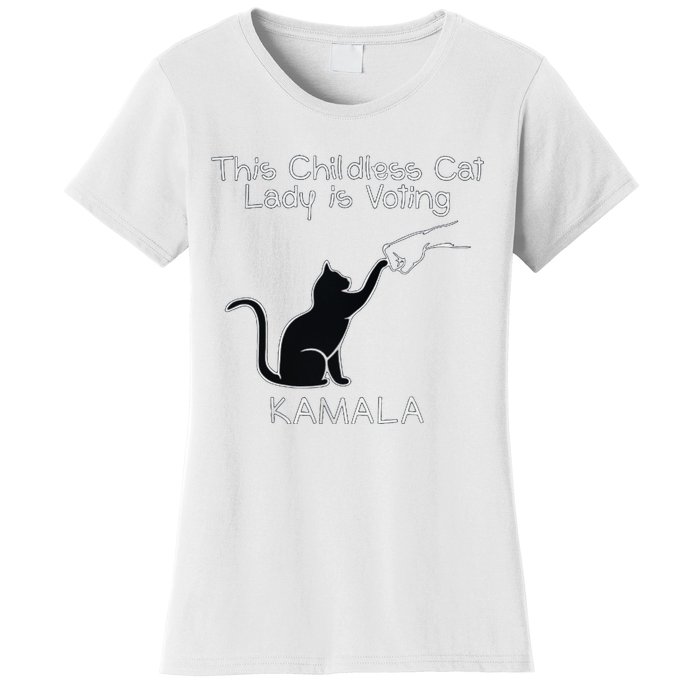 This Childless Cat Lady Is Voting Kamala Women's T-Shirt