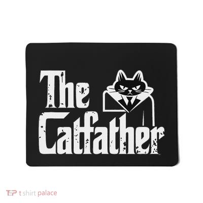 The Catfather Cat Father Whiskers Male. Mousepad