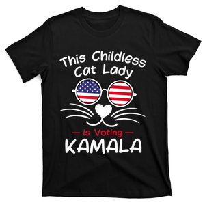 This Childless Cat Lady Is Voting Kamala T-Shirt