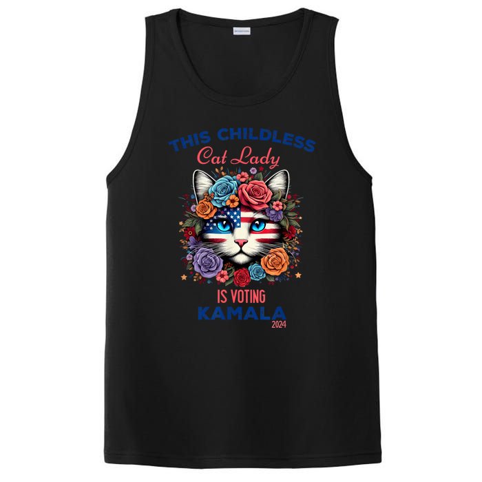 This Childless Cat Lady Ladies Is Voting For Kamalaharris PosiCharge Competitor Tank