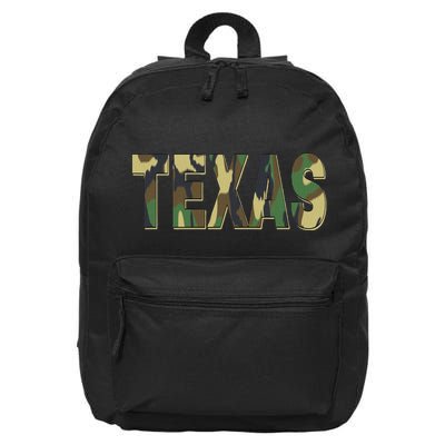 Texas Camouflage Camo Texas 16 in Basic Backpack
