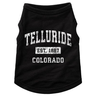 Telluride Colorado Co Vintage Established Sports Doggie Tank