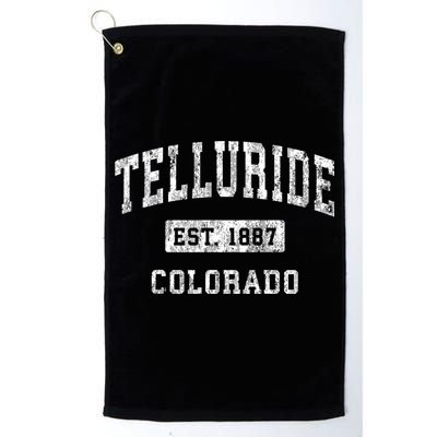 Telluride Colorado Co Vintage Established Sports Golf Towel