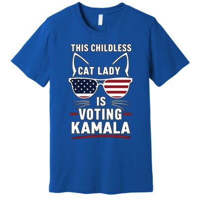 This Childless Cat Lady Is Voting Kamala Harris 2024 Premium T-Shirt