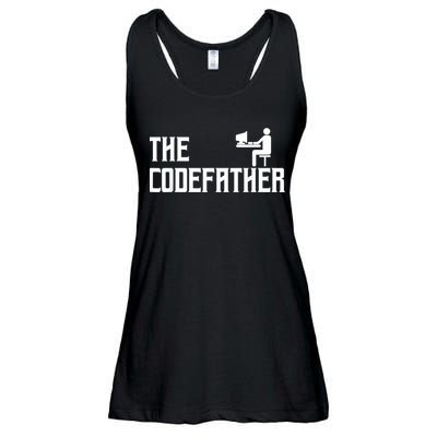 The Codefather Coding Coder Developer Computer Nerd Ladies Essential Flowy Tank
