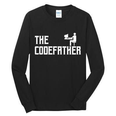 The Codefather Coding Coder Developer Computer Nerd Tall Long Sleeve T-Shirt
