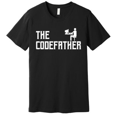 The Codefather Coding Coder Developer Computer Nerd Premium T-Shirt