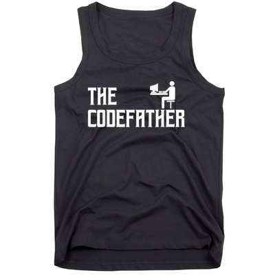 The Codefather Coding Coder Developer Computer Nerd Tank Top