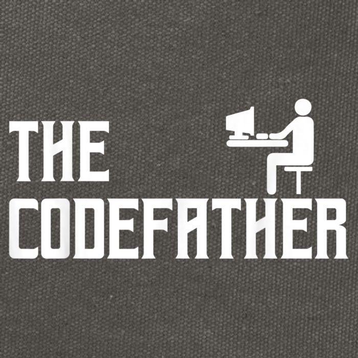 The Codefather Coding Coder Developer Computer Nerd Cotton Canvas Backpack