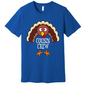 Thanksgiving Cousin Crew Turkey Group Matching Family Cute Gift Premium T-Shirt