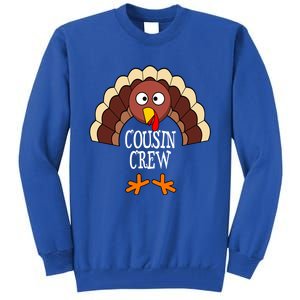 Thanksgiving Cousin Crew Turkey Group Matching Family Cute Gift Tall Sweatshirt