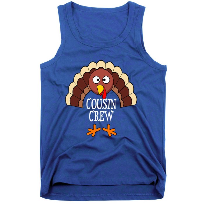 Thanksgiving Cousin Crew Turkey Group Matching Family Cute Gift Tank Top