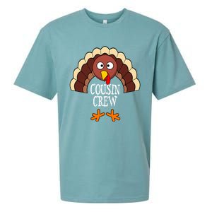 Thanksgiving Cousin Crew Turkey Group Matching Family Cute Gift Sueded Cloud Jersey T-Shirt