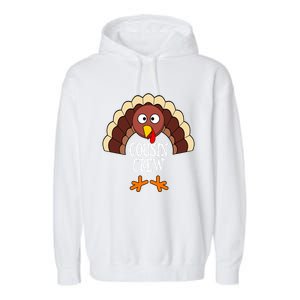 Thanksgiving Cousin Crew Turkey Group Matching Family Cute Gift Garment-Dyed Fleece Hoodie