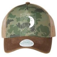 Tarot Card Crescent Moon And Cat Graphic Legacy Tie Dye Trucker Hat