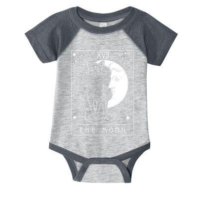 Tarot Card Crescent Moon And Cat Graphic Infant Baby Jersey Bodysuit