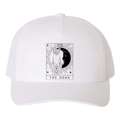Tarot Card Crescent Moon And Cat Graphic Yupoong Adult 5-Panel Trucker Hat