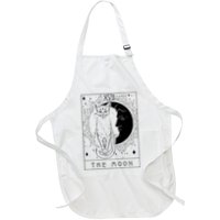 Tarot Card Crescent Moon And Cat Graphic Apron