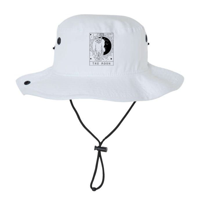 Tarot Card Crescent Moon And Cat Graphic Bucket Hat