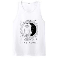 Tarot Card Crescent Moon And Cat Graphic PosiCharge Competitor Tank