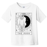 Tarot Card Crescent Moon And Cat Graphic Toddler T-Shirt