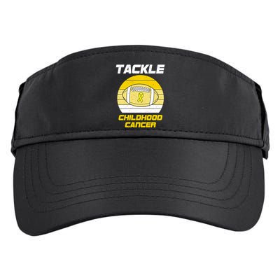Tackle Childhood Cancer Football Adult Drive Performance Visor