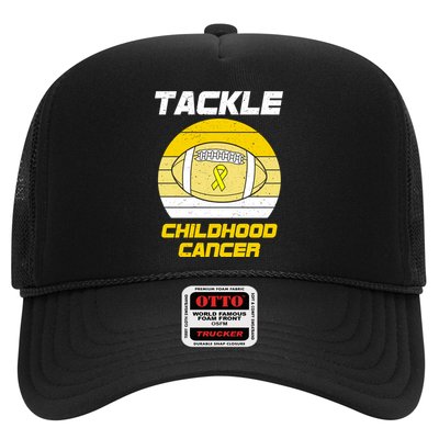 Tackle Childhood Cancer Football Trucker Hat