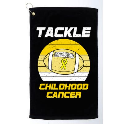 Tackle Childhood Cancer Football Golf Towel