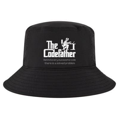 The Codefather Code Solved Problem Funny Family Quotes Cool Comfort Performance Bucket Hat