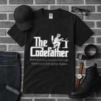 The Codefather Code Solved Problem Funny Family Quotes Tall T-Shirt