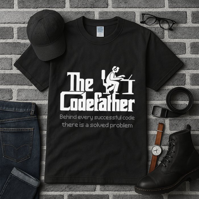 The Codefather Code Solved Problem Funny Family Quotes Tall T-Shirt