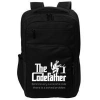 The Codefather Code Solved Problem Funny Family Quotes Impact Tech Backpack