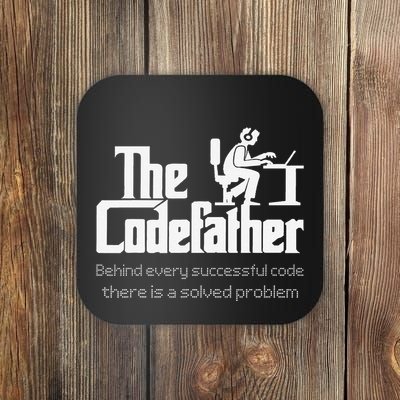 The Codefather Code Solved Problem Funny Family Quotes Coaster