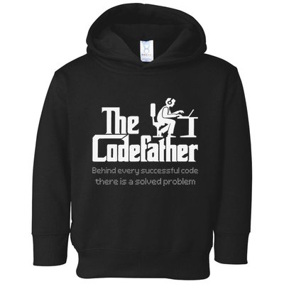 The Codefather Code Solved Problem Funny Family Quotes Toddler Hoodie