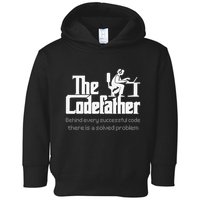The Codefather Code Solved Problem Funny Family Quotes Toddler Hoodie