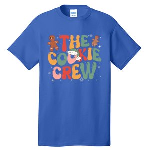 The Cookie Crew Baking Retro Groovy Christmas Gingerbread Gift Tall T-Shirt