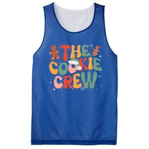 The Cookie Crew Baking Retro Groovy Christmas Gingerbread Gift Mesh Reversible Basketball Jersey Tank