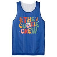 The Cookie Crew Baking Retro Groovy Christmas Gingerbread Gift Mesh Reversible Basketball Jersey Tank