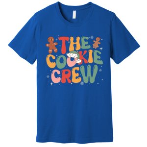 The Cookie Crew Baking Retro Groovy Christmas Gingerbread Gift Premium T-Shirt