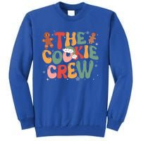 The Cookie Crew Baking Retro Groovy Christmas Gingerbread Gift Tall Sweatshirt