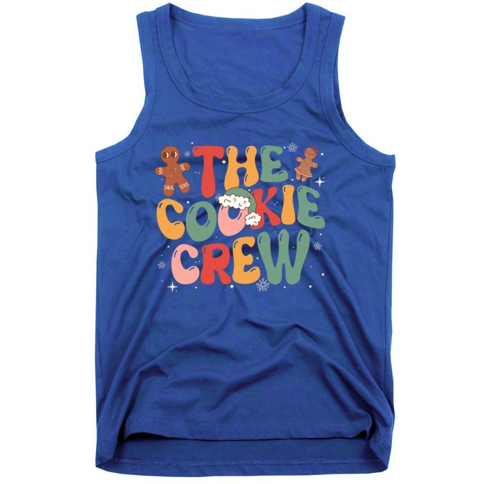 The Cookie Crew Baking Retro Groovy Christmas Gingerbread Gift Tank Top