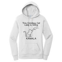 This Childless Cat Lady Is Voting Kamala Women's Pullover Hoodie