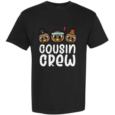 Thanksgiving Cousin Crew Turkey Head Gift Garment-Dyed Heavyweight T-Shirt